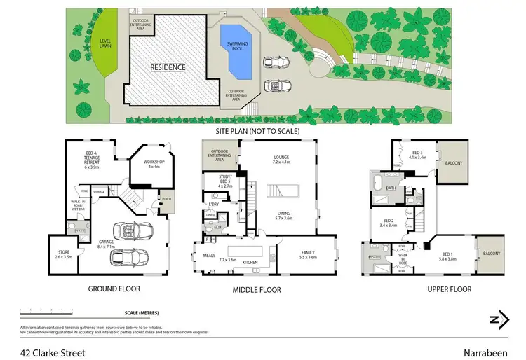 Floorplan of Homely house listing, 42 Clarke Street, Narrabeen NSW 2101