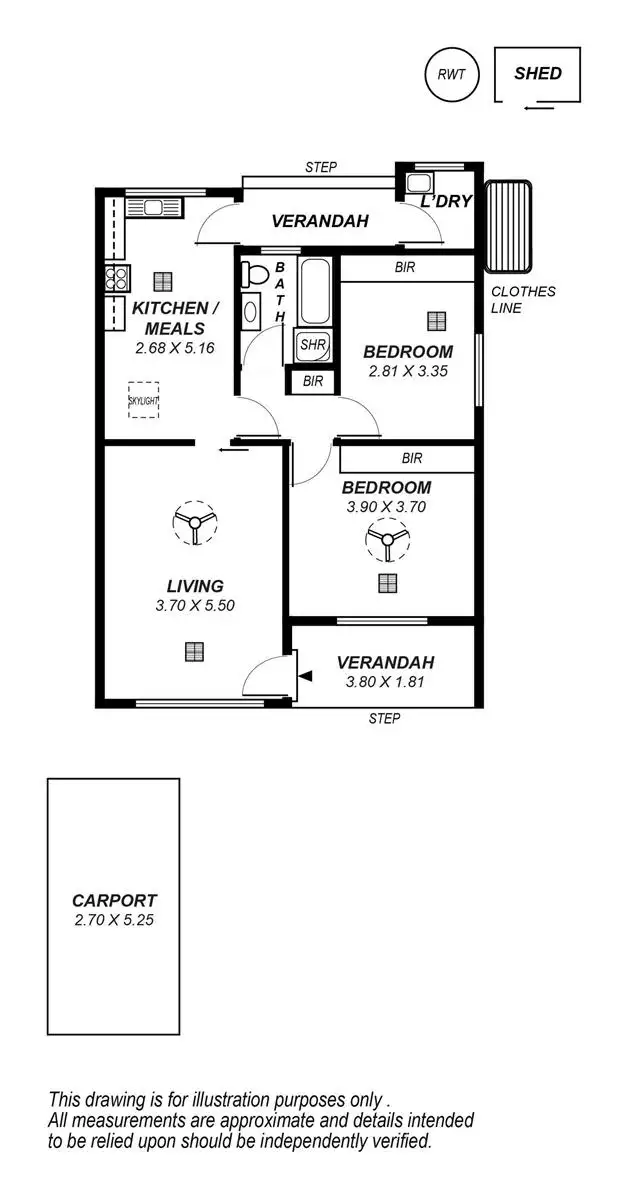 Floorplan of Homely unit listing, 4/8 Clifton Street, Hawthorn SA 5062