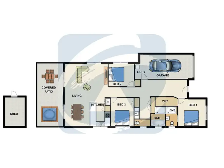Floorplan of Homely house listing, 16 Starling Street, Loganlea QLD 4131