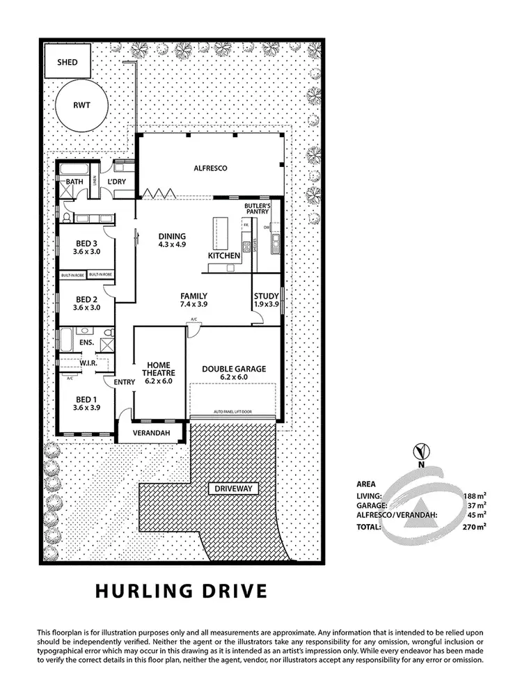 Floorplan of Homely house listing, 39 Hurling Drive, Mount Barker SA 5251