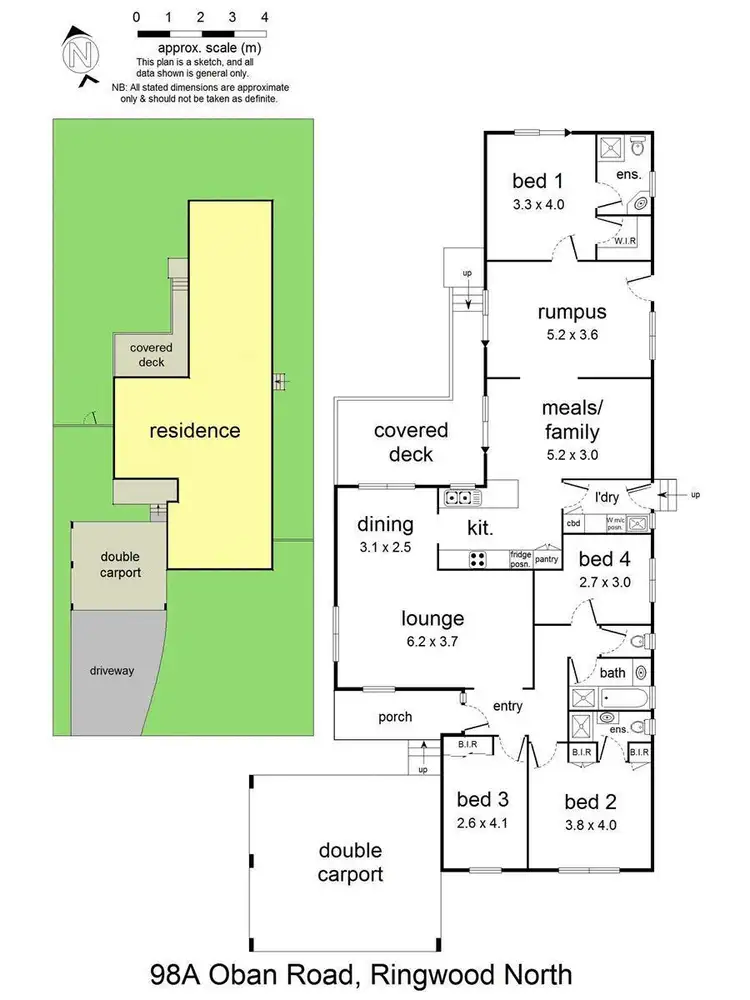 Floorplan of Homely house listing, 98A Oban Road, Ringwood North VIC 3134