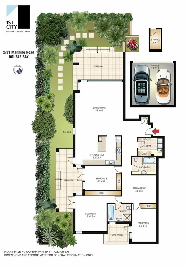 Floorplan of Homely apartment listing, 2/31 Manning Road, Double Bay NSW 2028