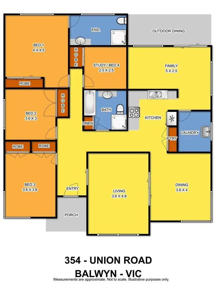 Floorplan of Homely house listing, 354 Union Road, Balwyn VIC 3103