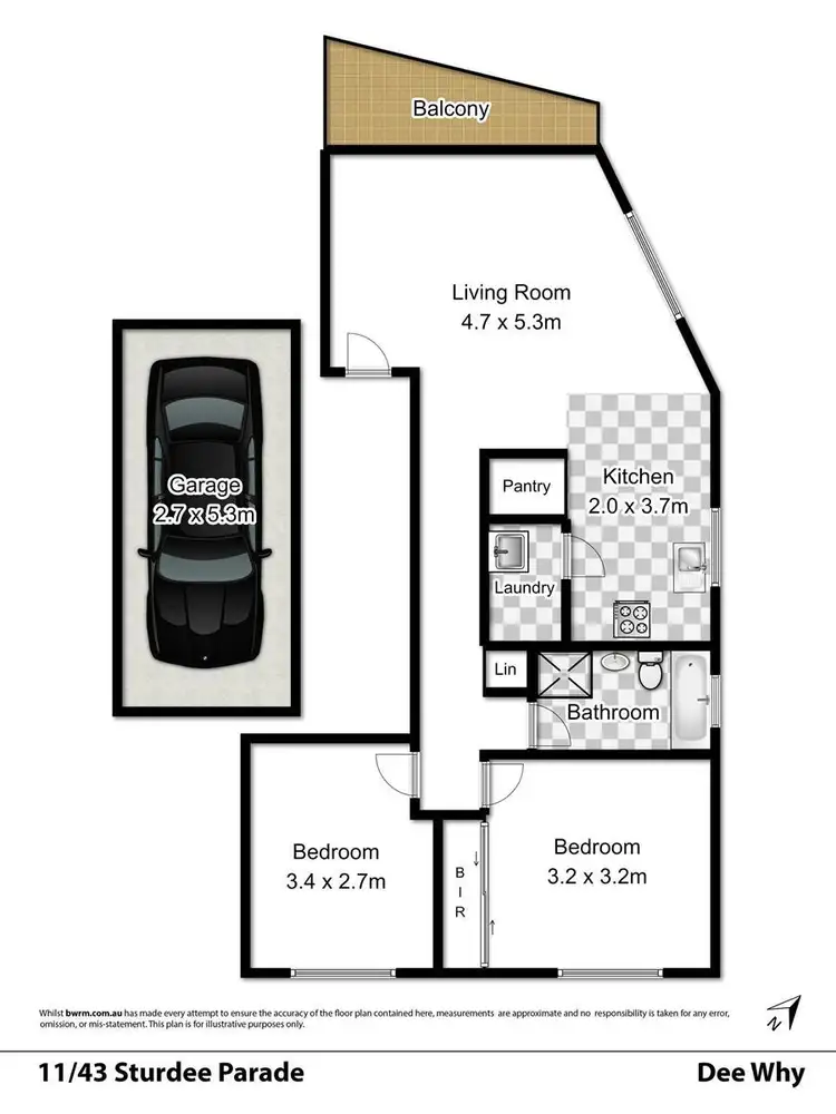 Floorplan of Homely unit listing, 11/43 Sturdee Parade, Dee Why NSW 2099