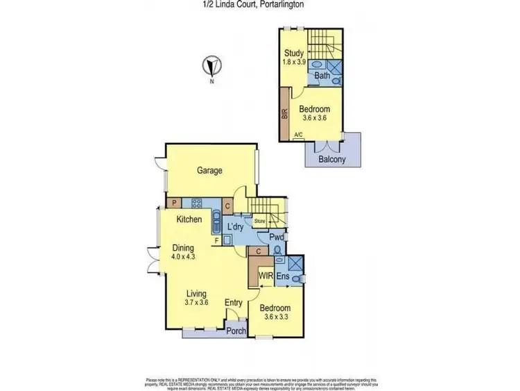 Floorplan of Homely apartment listing, Unit 1 2 Linda Court, Portarlington VIC 3223