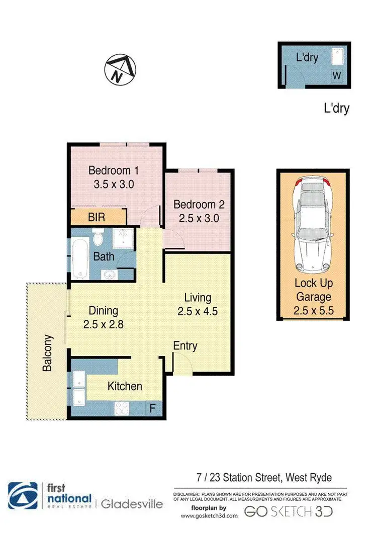Floorplan of Homely apartment listing, 7/23-25 Station Street, West Ryde NSW 2114