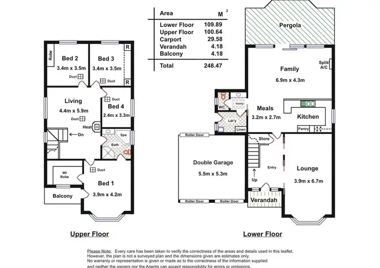 Floorplan of Homely house listing, 9 Harbour Drive, Seaford Rise SA 5169