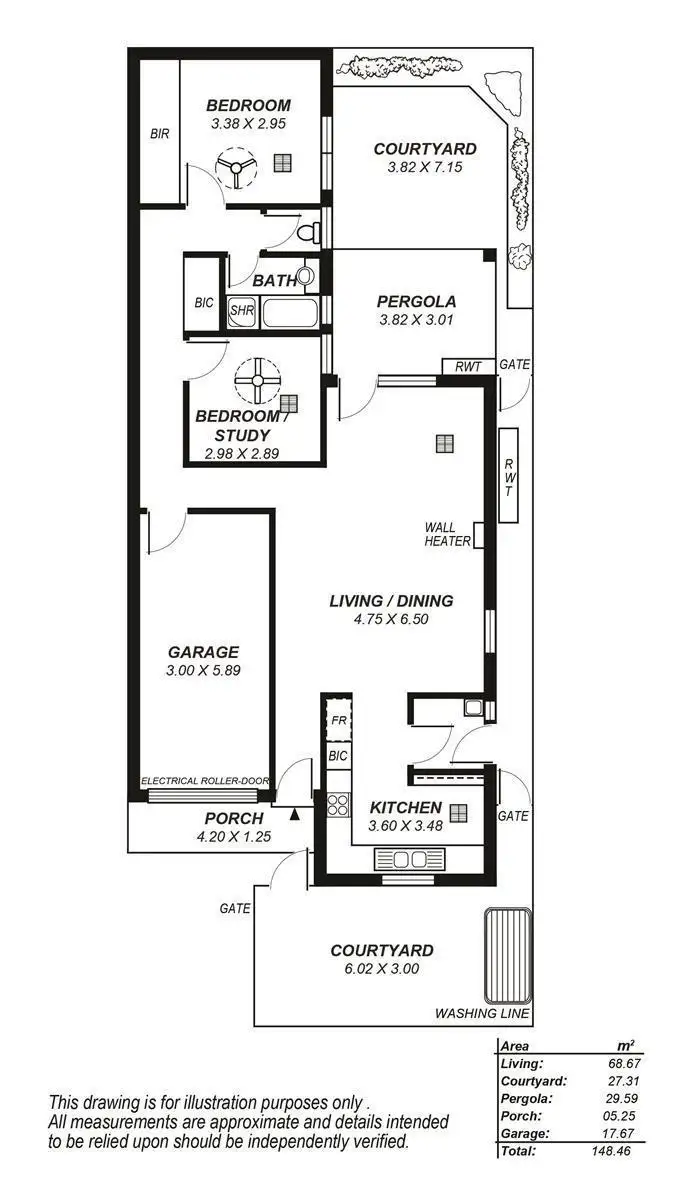 Floorplan of Homely unit listing, 4/3 Rossington Avenue, Myrtle Bank SA 5064