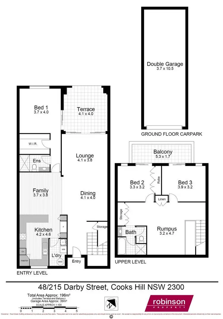 Floorplan of Homely apartment listing, 48/215 Darby Street, Cooks Hill NSW 2300