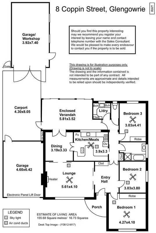 Floorplan of Homely house listing, 8 Coppin Street, Glengowrie SA 5044