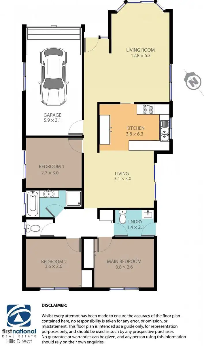 Floorplan of Homely house listing, 14 Roxby Grove, Quakers Hill NSW 2763