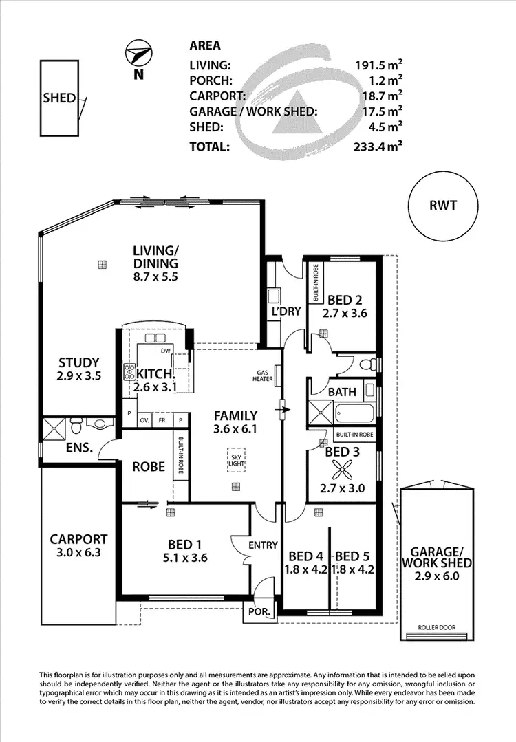 Floorplan of Homely house listing, 33 Turners Avenue, Hawthorndene SA 5051