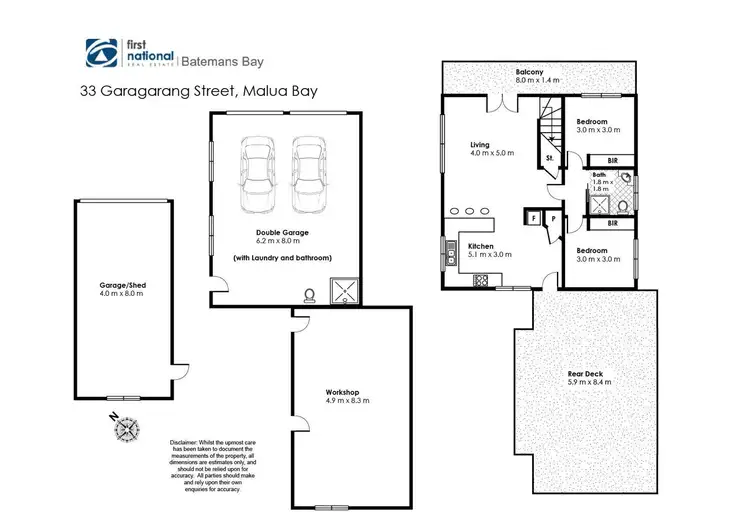 Floorplan of Homely house listing, 33 Garagarang Street, Malua Bay NSW 2536