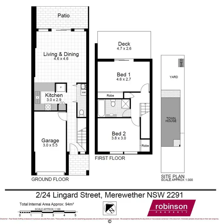Floorplan of Homely townhouse listing, 2/24 Lingard Street, Merewether NSW 2291