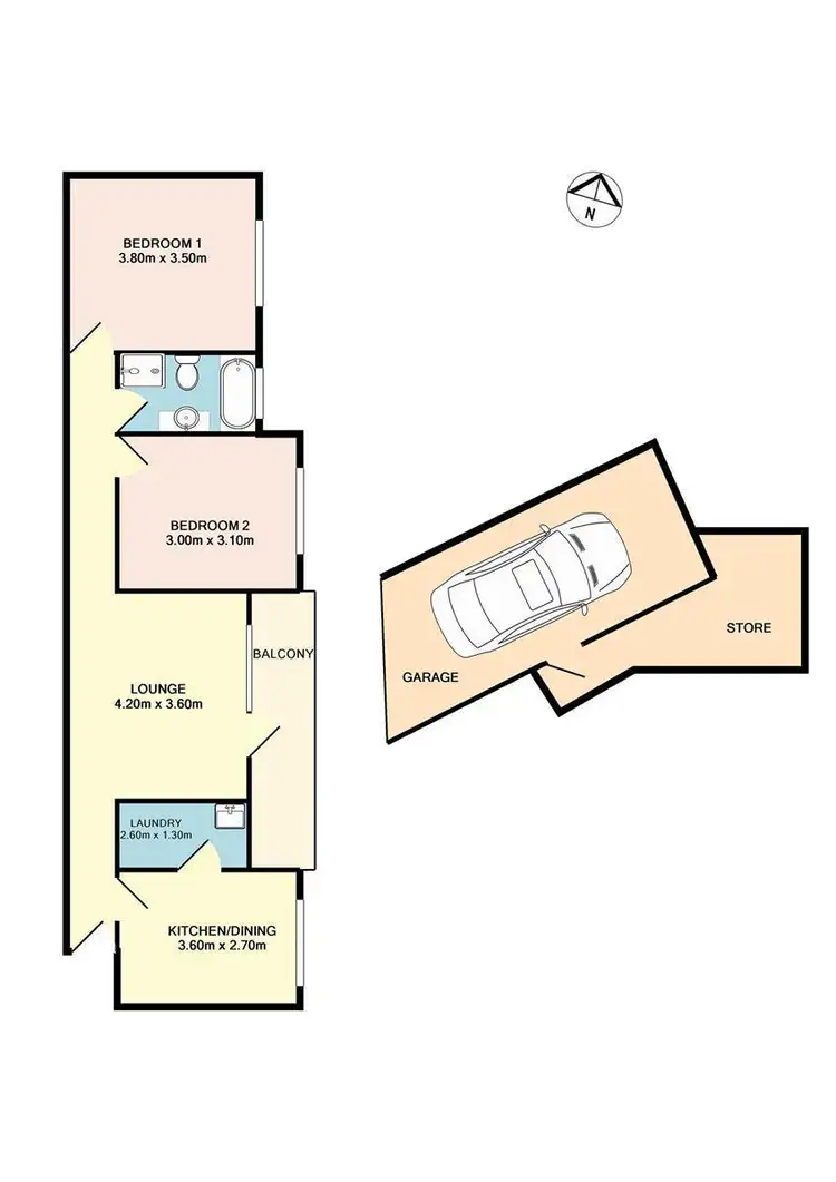 Floorplan of Homely apartment listing, 3/35 Henley Road, Homebush West NSW 2140