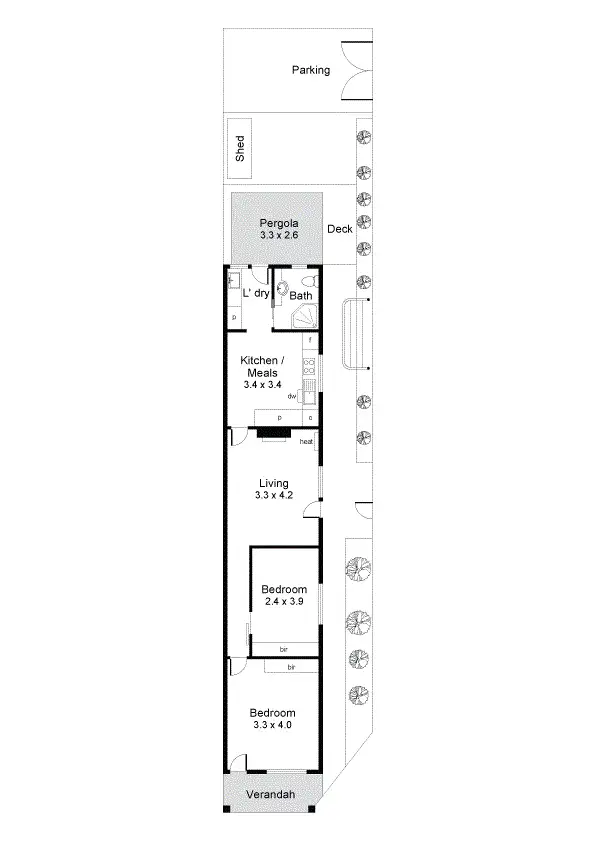 Floorplan of Homely house listing, 66 Downing Street, Hove SA 5048