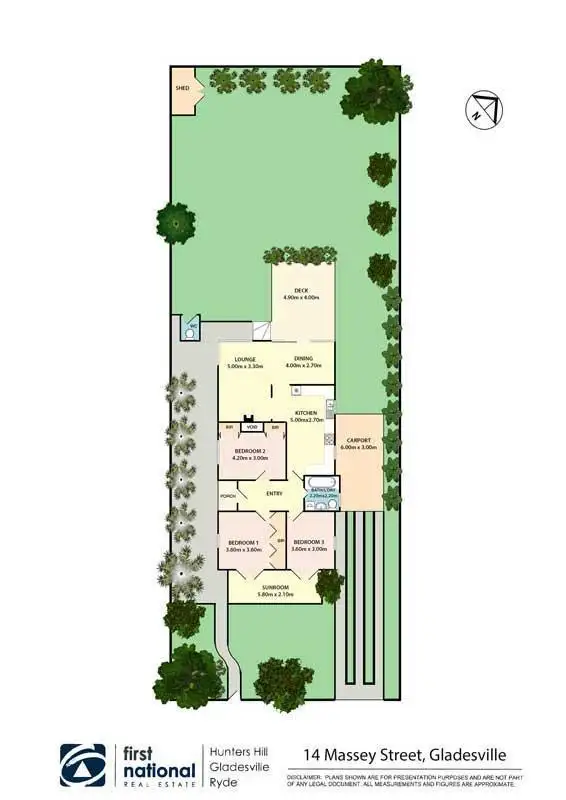 Floorplan of Homely house listing, 14 Massey Street, Gladesville NSW 2111