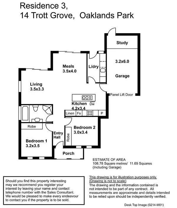 Floorplan of Homely house listing, 3/14 Trott Grove, Oaklands Park SA 5046