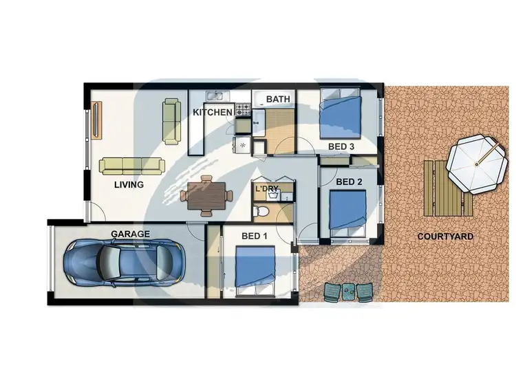 Floorplan of Homely townhouse listing, 25/69 Shailer Road, Shailer Park QLD 4128