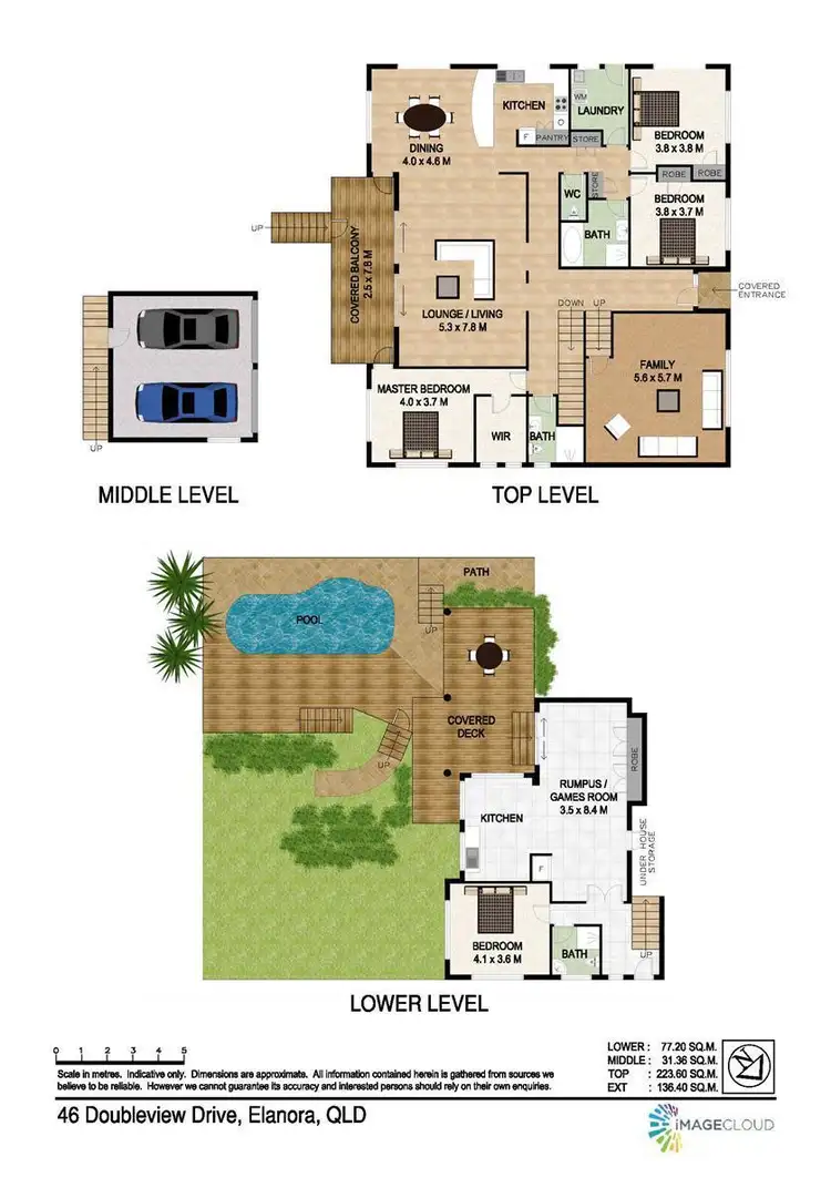 Floorplan of Homely house listing, 46 Doubleview Drive, Elanora QLD 4221