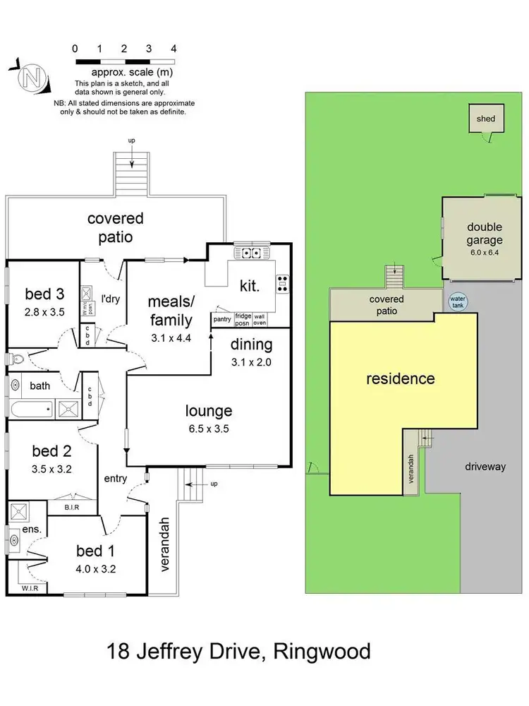 Floorplan of Homely house listing, 18 Jeffrey Drive, Ringwood VIC 3134