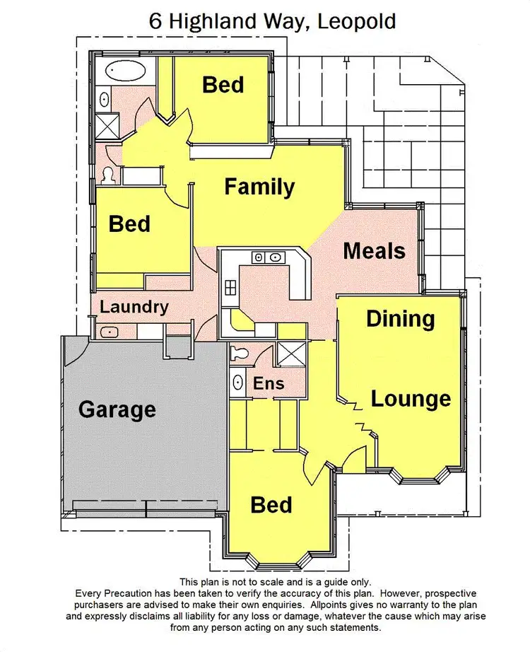 Floorplan of Homely house listing, 6 Highland Way, Leopold VIC 3224