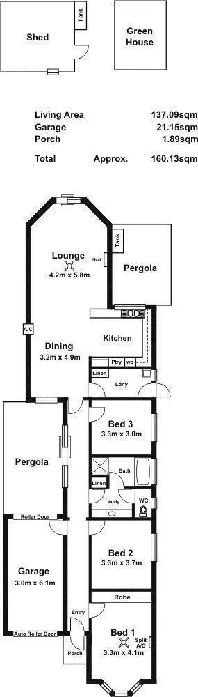 Floorplan of Homely house listing, 31B Henry Street, Hectorville SA 5073