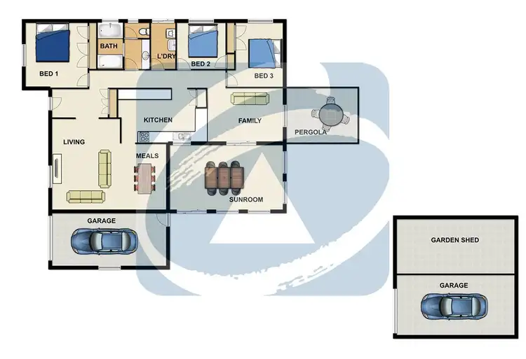 Floorplan of Homely house listing, 13 Gamenya Drive, Springwood QLD 4127