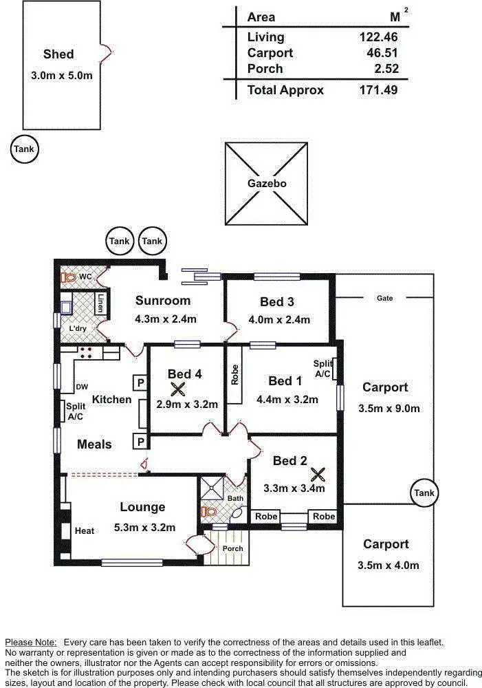 Floorplan of Homely house listing, 8 Korana Street, South Plympton SA 5038