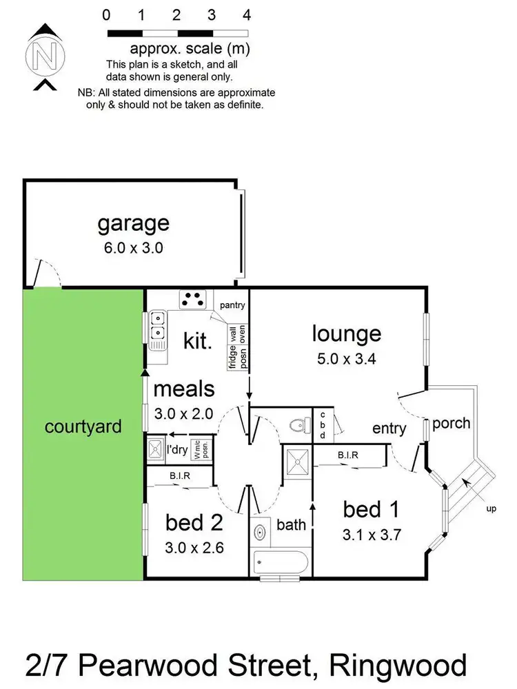Floorplan of Homely unit listing, 2/7 Pearwood Street, Ringwood VIC 3134