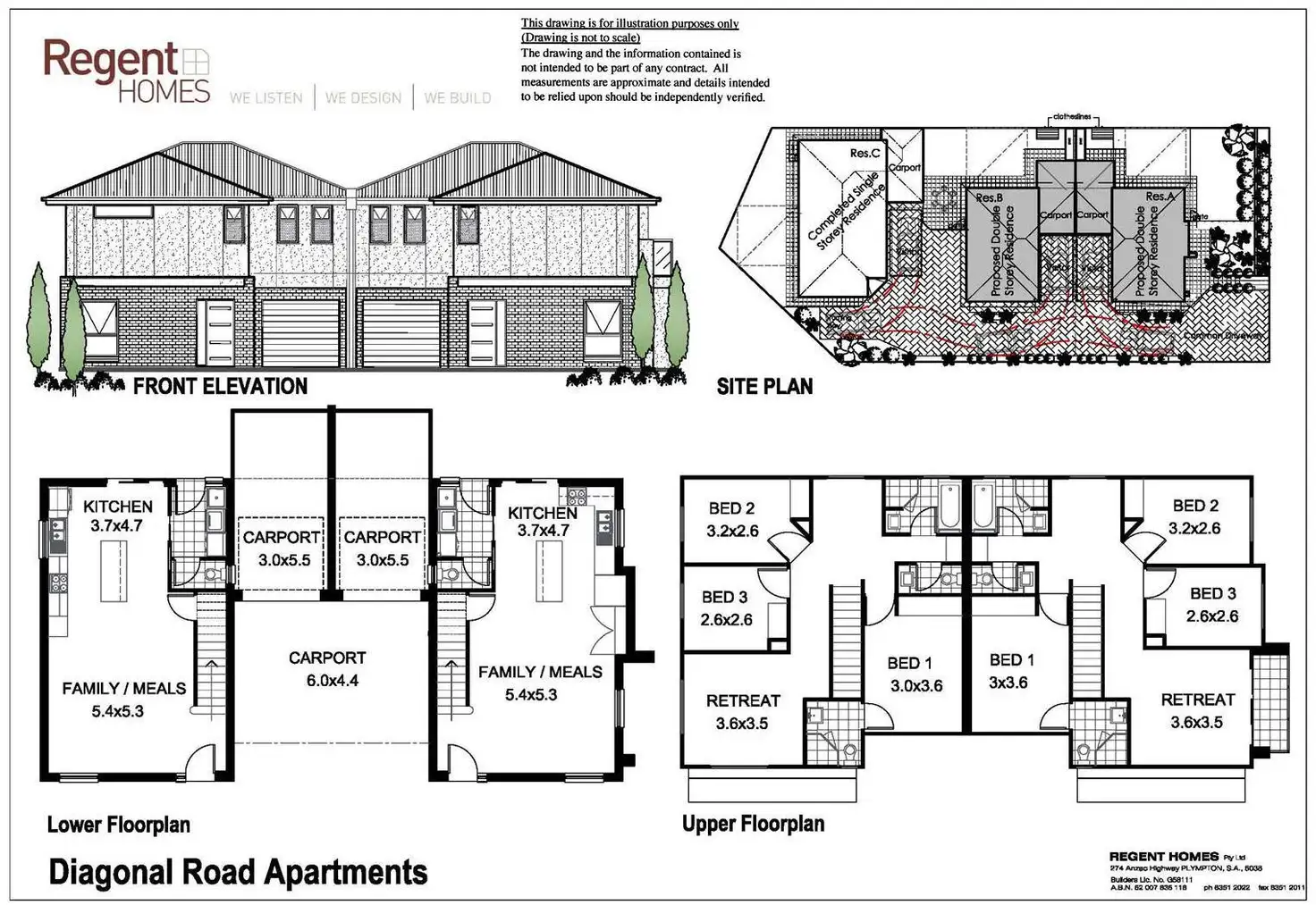 Floorplan of Homely house listing, 266a Diagonal Road, Oaklands Park SA 5046