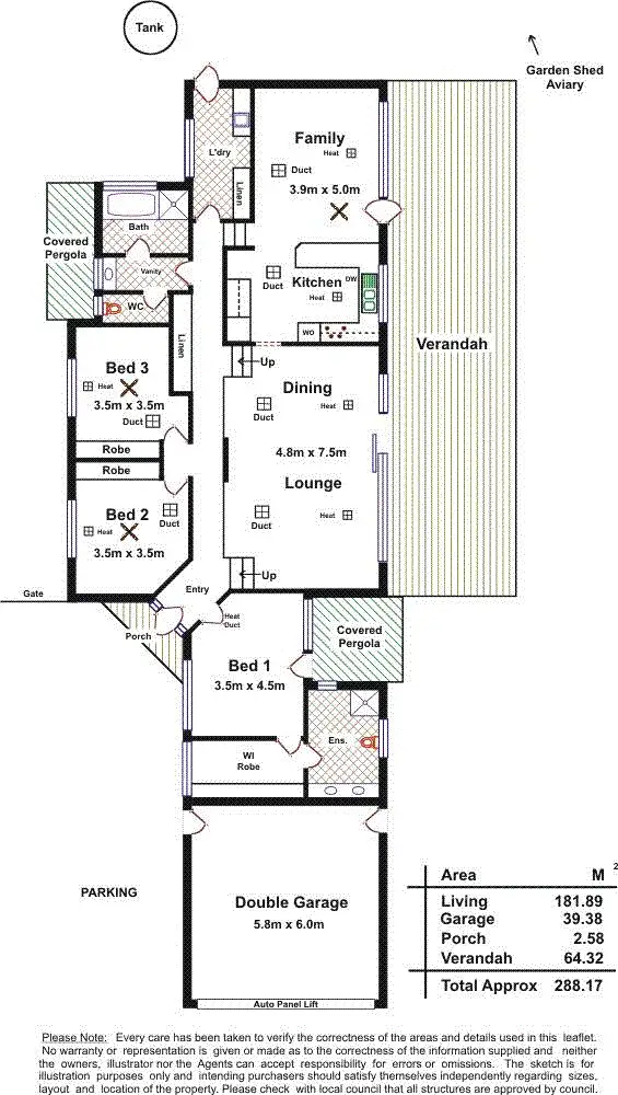 Floorplan of Homely house listing, 14 Patrick Auld Drive, Auldana SA 5072