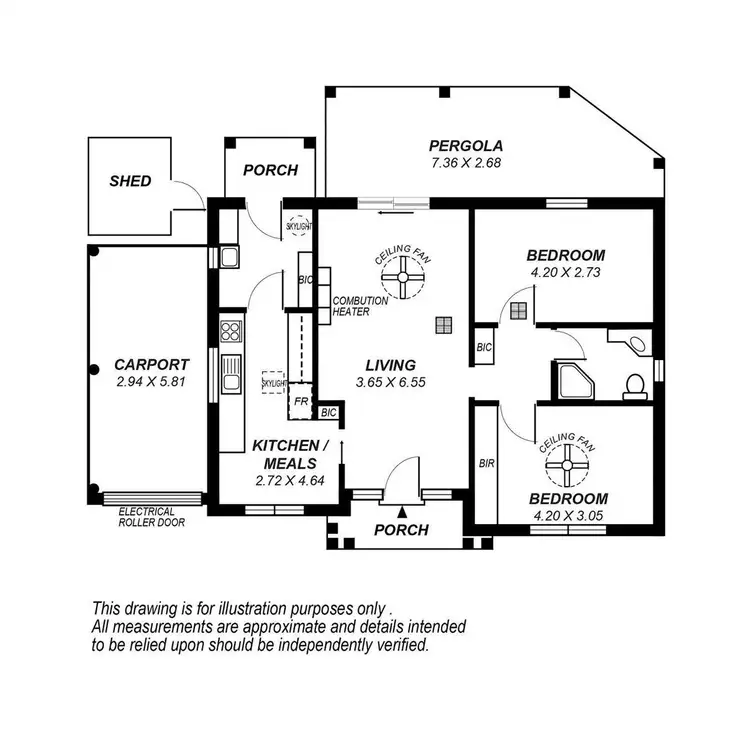 Floorplan of Homely apartment listing, 1/17 Cungena Avenue, Park Holme SA 5043
