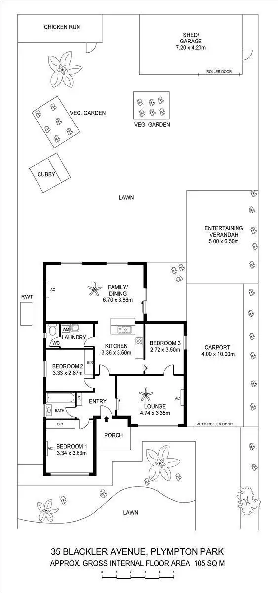 Floorplan of Homely house listing, 35 Blackler Avenue, Plympton Park SA 5038