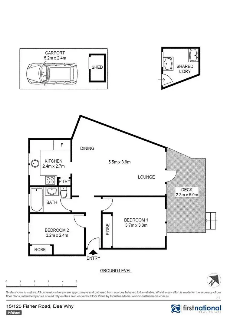 Floorplan of Homely apartment listing, 15/120 Fisher Road, Dee Why NSW 2099