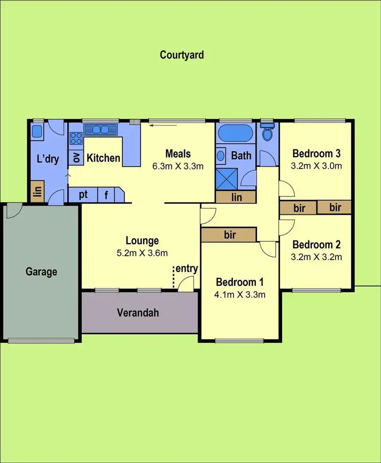 Floorplan of Homely house listing, 17 Meade Way, Sydenham VIC 3037