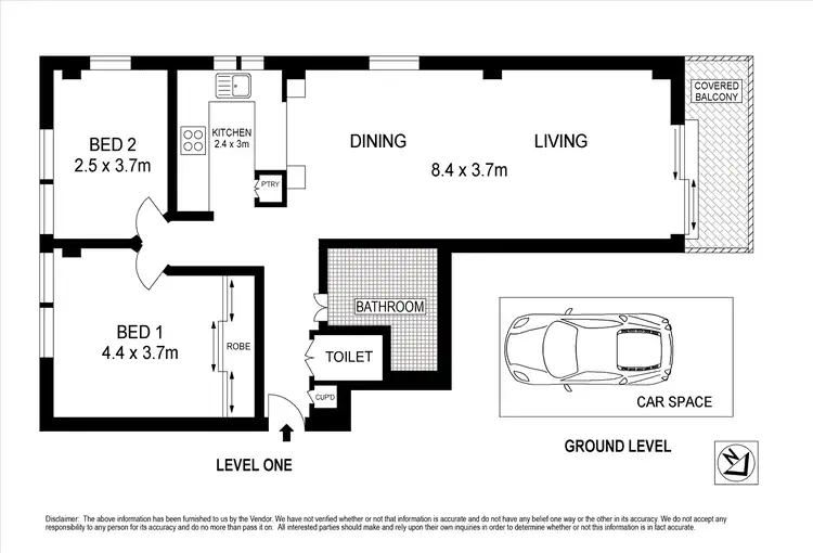 Floorplan of Homely apartment listing, 12/132 Bower Street, Manly NSW 2095