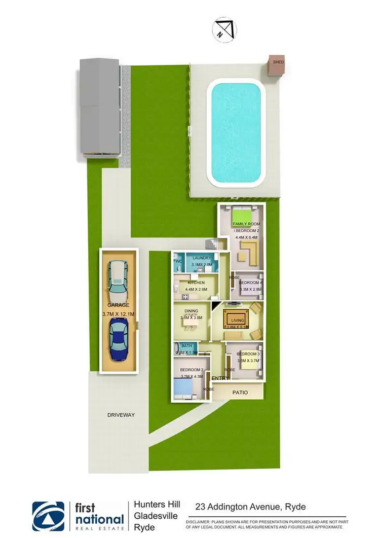 Floorplan of Homely house listing, 23 Addington Avenue, Ryde NSW 2112