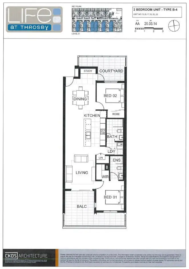Floorplan of Homely apartment listing, 20/18 Throsby Street, Wickham NSW 2293