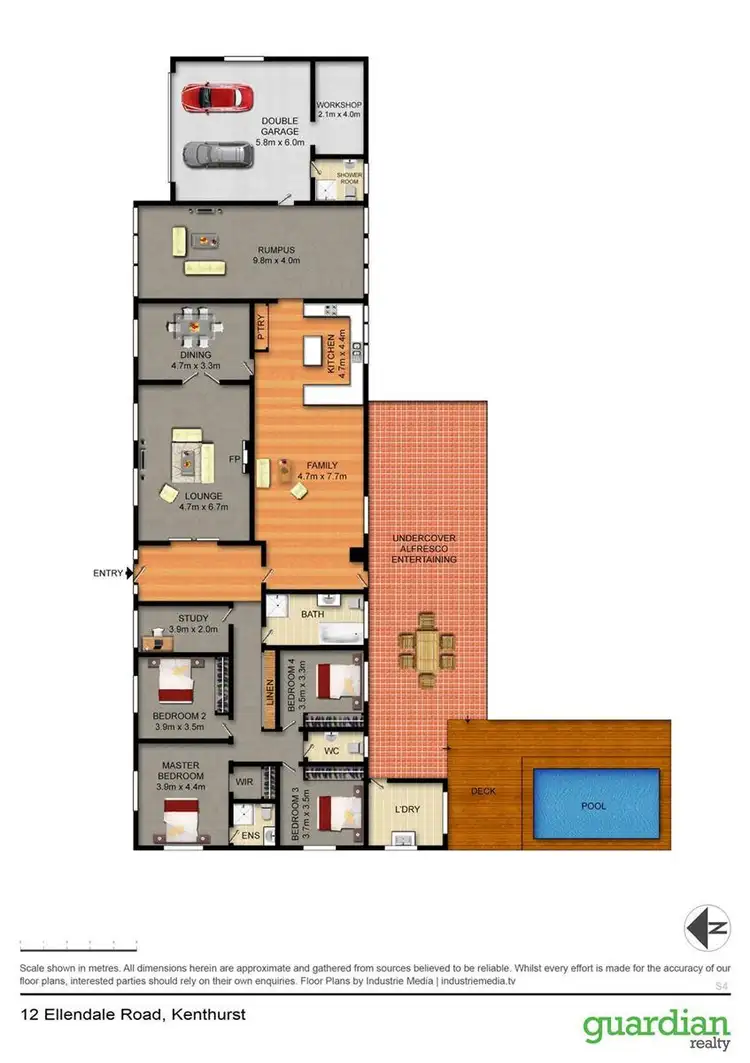 Floorplan of Homely house listing, 12 Ellendale Road, Kenthurst NSW 2156