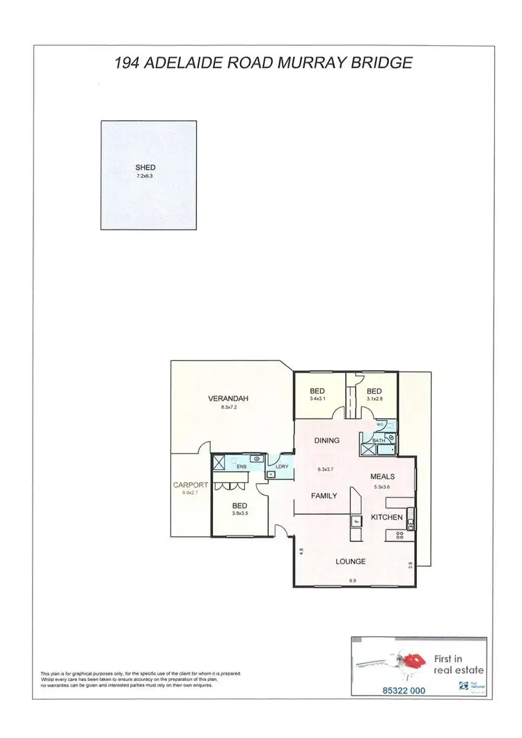 Floorplan of Homely house listing, 194 Adelaide Road, Murray Bridge SA 5253