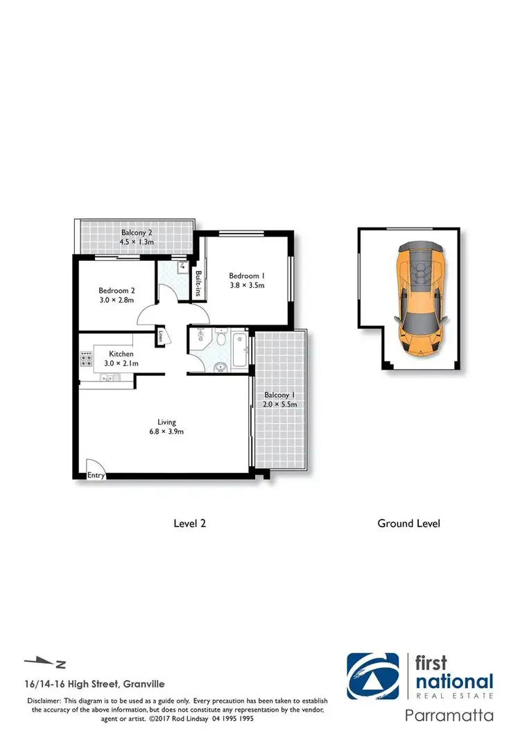 Floorplan of Homely apartment listing, 16/14-16 High Street, Granville NSW 2142