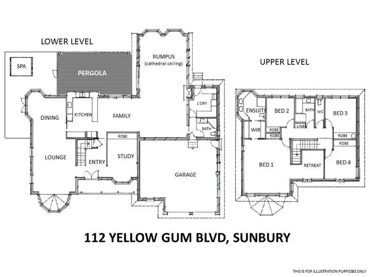 Floorplan of Homely house listing, 112 Yellow Gum Boulevard, Sunbury VIC 3429