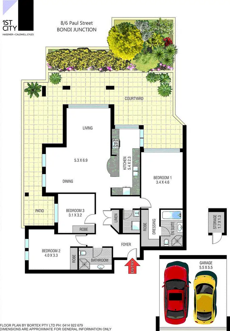 Floorplan of Homely apartment listing, 8/6 Paul Street, Bondi Junction NSW 2022
