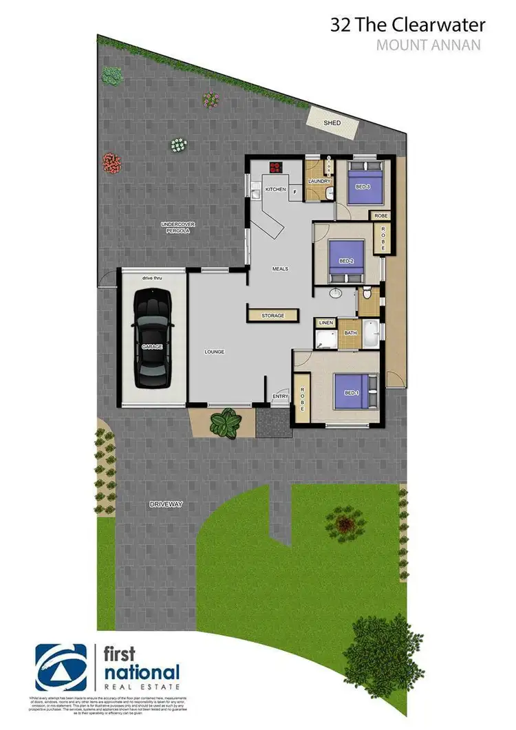Floorplan of Homely house listing, 32 The Clearwater, Mount Annan NSW 2567