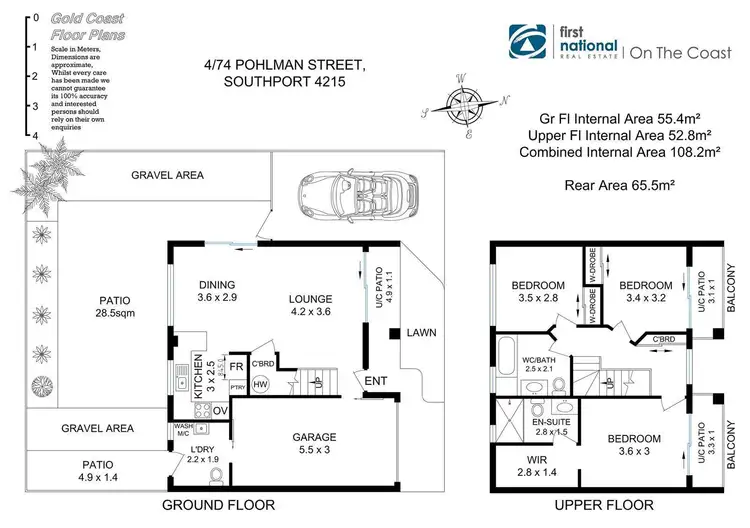 Floorplan of Homely townhouse listing, 4/74 Pohlman Street, Southport QLD 4215