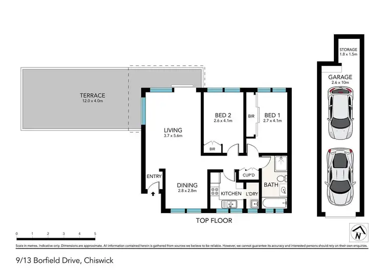 Floorplan of Homely apartment listing, 9/13 Bortfield Drive, Chiswick NSW 2046