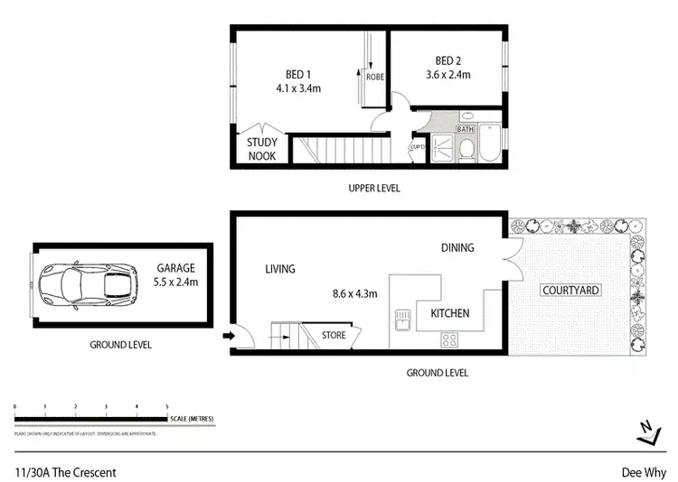 Floorplan of Homely unit listing, 11/30A The Crescent, Dee Why NSW 2099