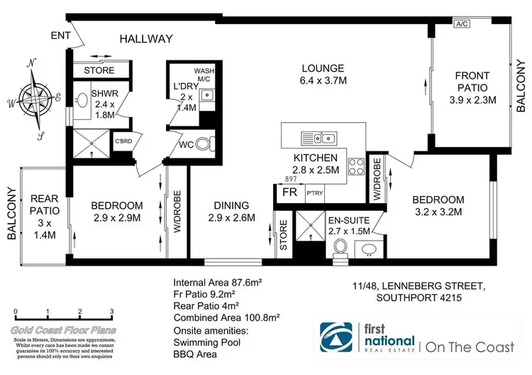 Floorplan of Homely unit listing, 11/48 Lenneberg Street, Southport QLD 4215