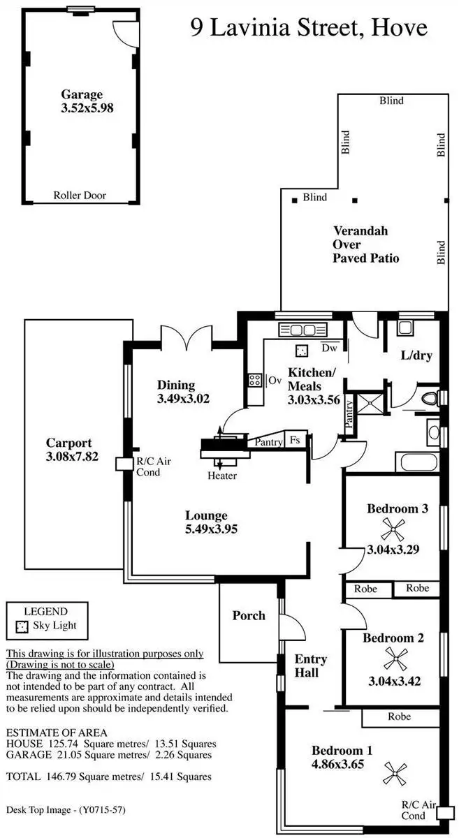 Floorplan of Homely house listing, 9 Lavinia Street, Hove SA 5048